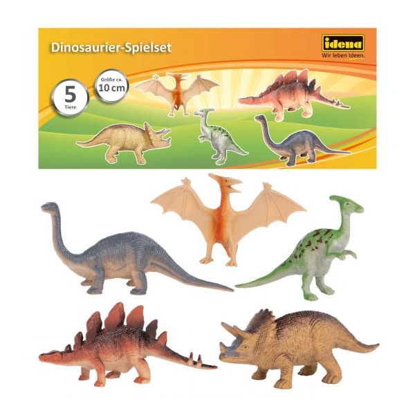 Idena Spielfiguren-Set Dinosaurier 10 cm 5 tlg.