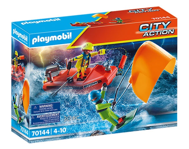 Playmobil 70144 City Life Seenot Kitesurfer-Rettung mit Boot