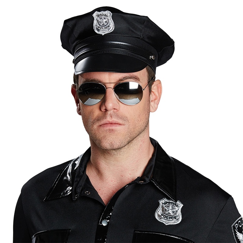 Kostüm-Zubehör Policebrille