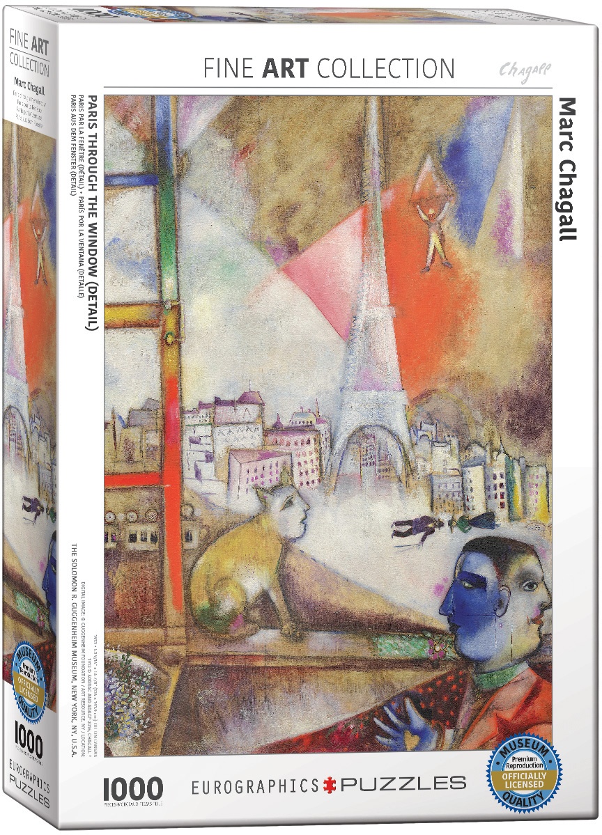 Puzzle Marc Chagall Paris vom Fenster aus (Detail)1000 Teile
