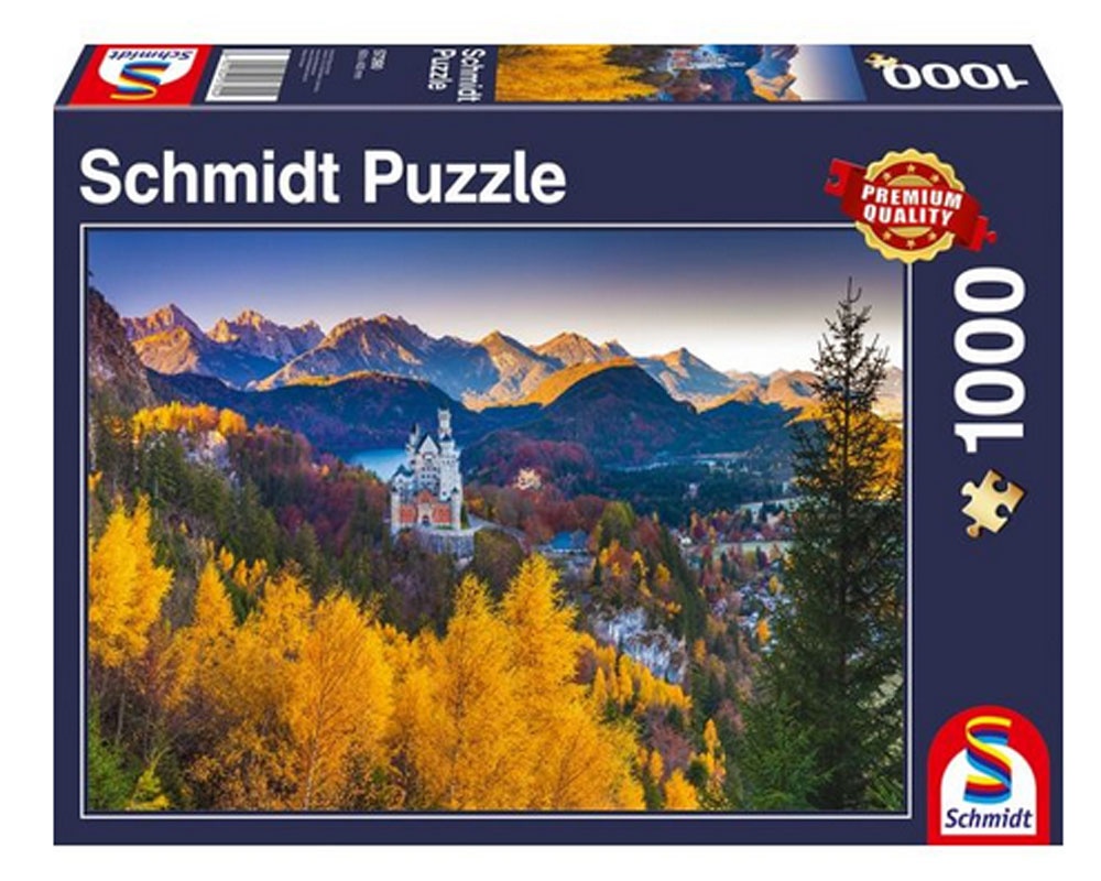 Schmidt Spiele Puzzle Herbstliches Neuschwanstein 1000 Teile