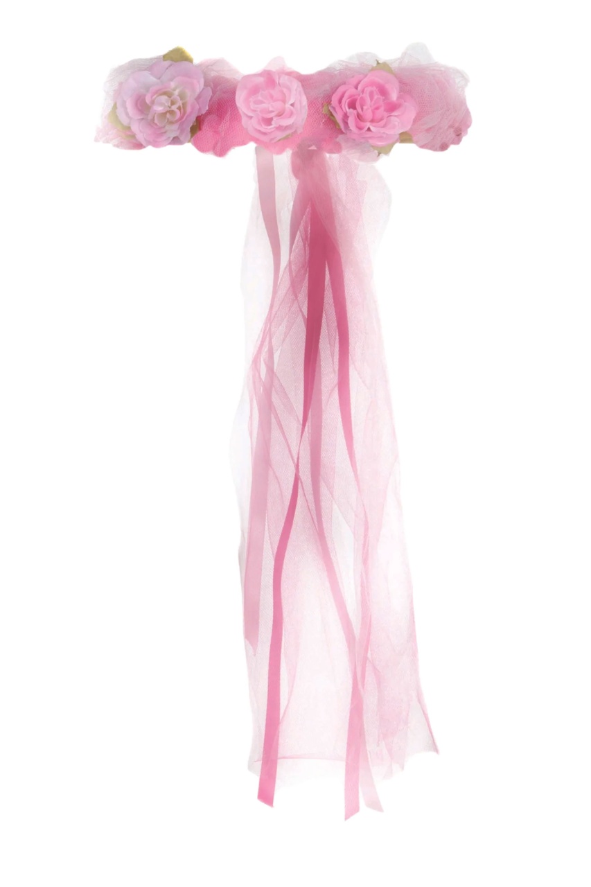 Kostüm Zubehör Forest Fairy Kranz pink Blüten