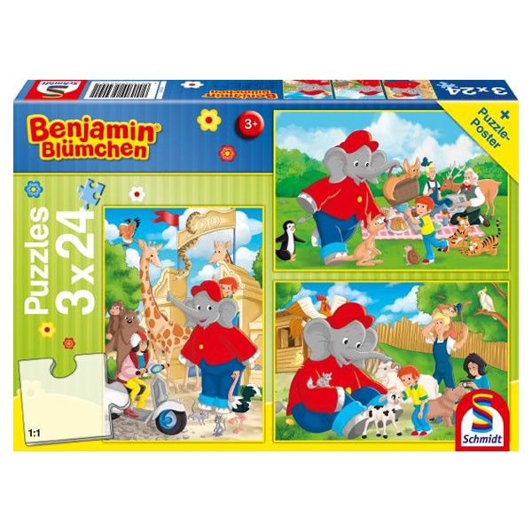 Schmidt Spiele Puzzle Benjamin Blümchen - Benjamin im Zoo