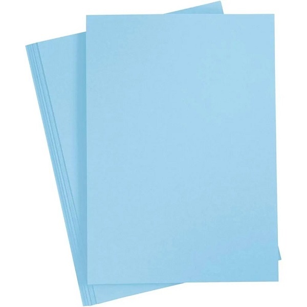Bastelmaterial Karton 20 Blatt A4 180 g hellblau