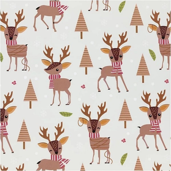Geschenkpapier Weihnachten Bambi 500 x 50 cm