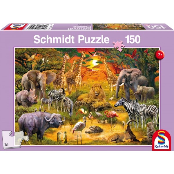 Puzzle Tiere in Afrika 150 Teile