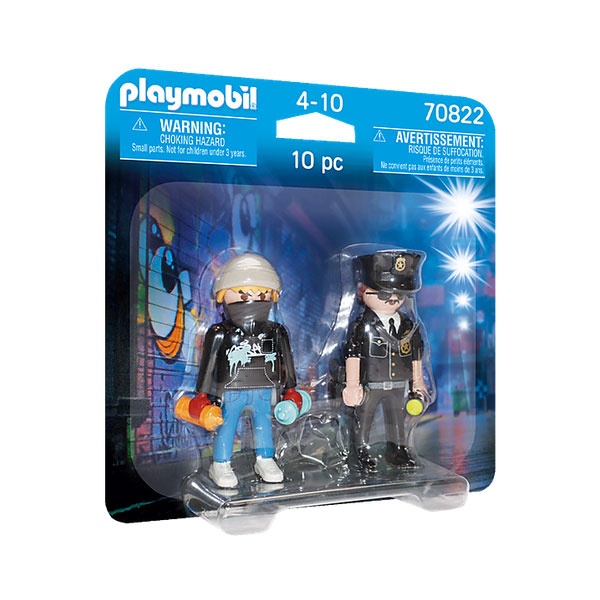 Playmobil 70822 DuoPack Polizist und Sprayer