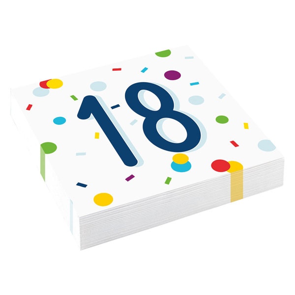 Servietten Confetti Birthday 18