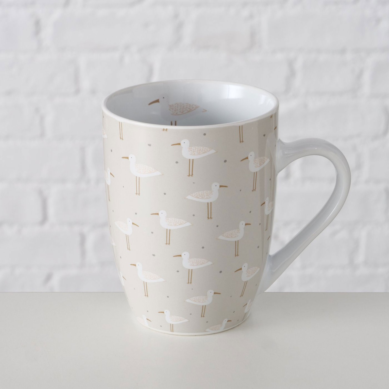 Tasse  Becher Siglinde Möwendruck aus Porzellan H 10,5cm