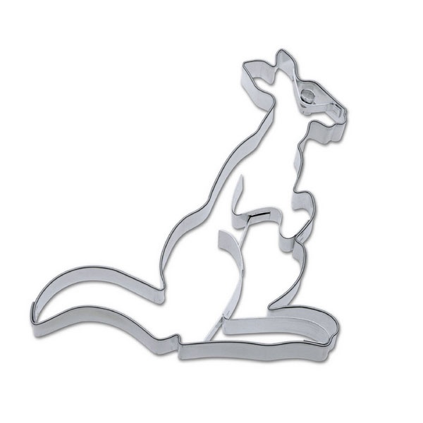 Ausstecher Känguru ca. 13 cm Edelstahl