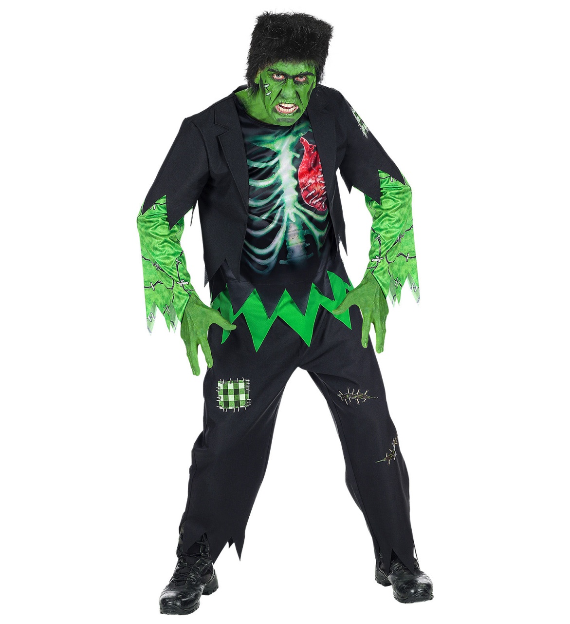 Kostüm Herrenkostüm Labormonster Halloween-Monster Gr. L