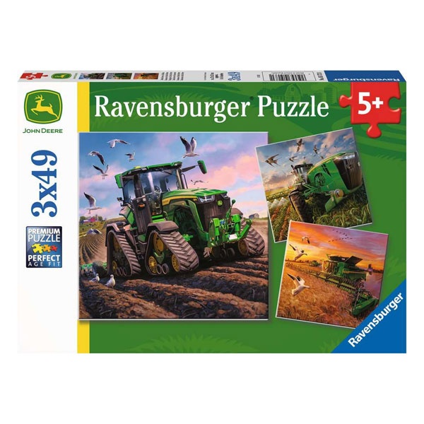 Ravensburger Puzzle John Deere in Aktion 3x49 Teile