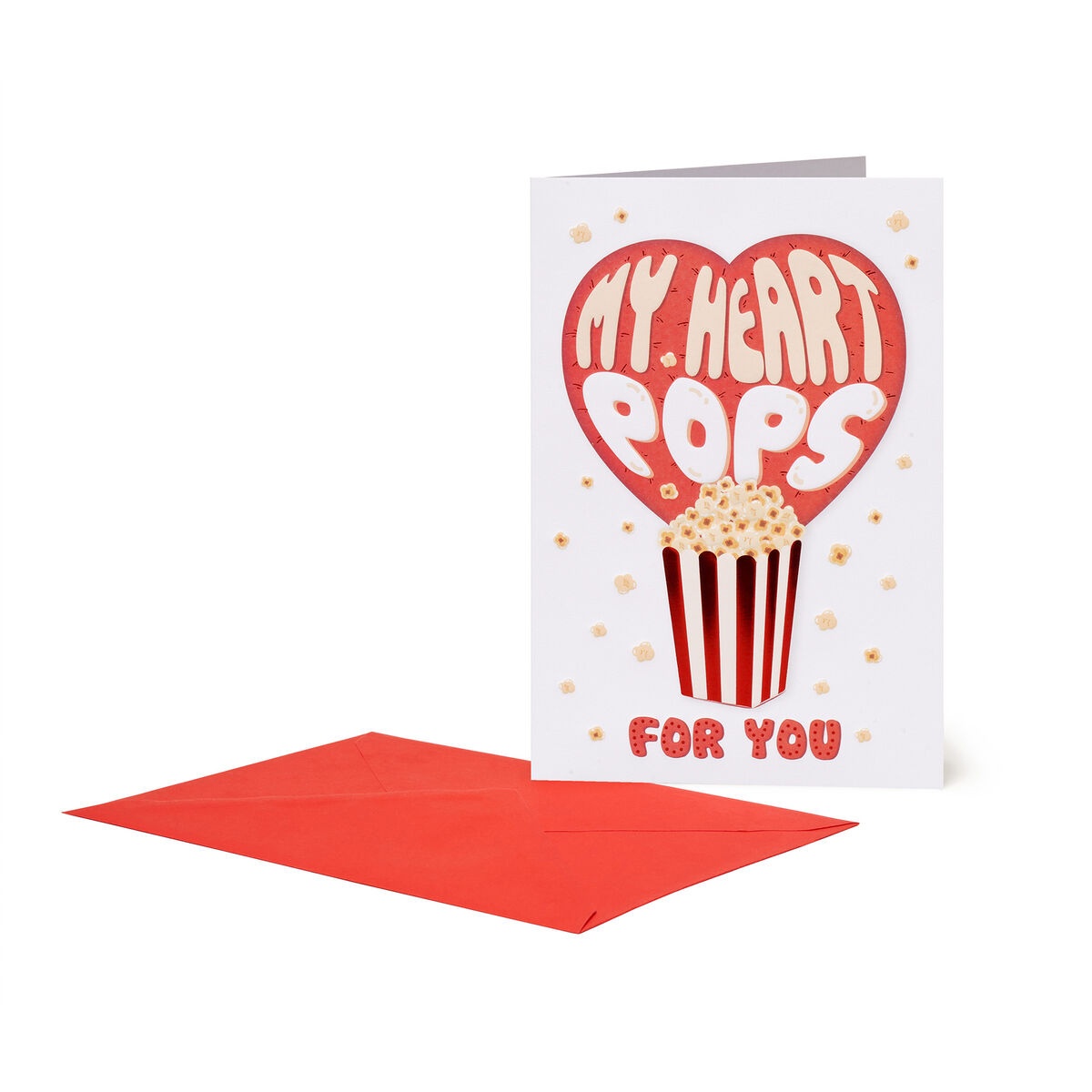 Karte Klappkarte mit Briefumschlag - My Heart Pops for you