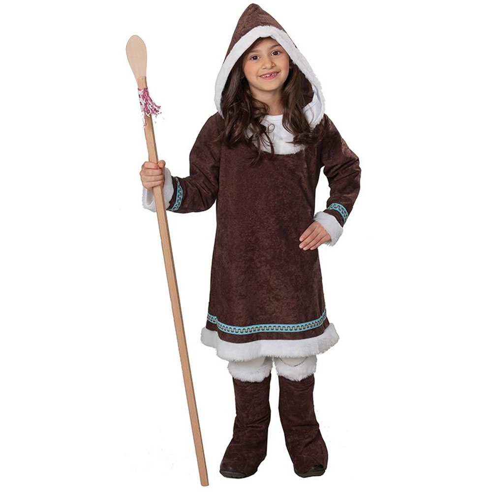 Kostüm Eskimo Mädchen Gr. 128