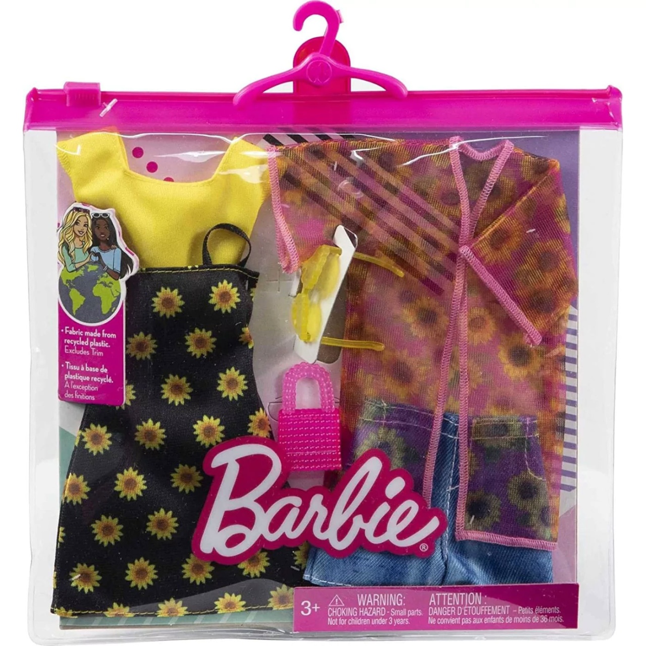 Barbie Fashion Puppenkleidung gelbe Sonnenbrille