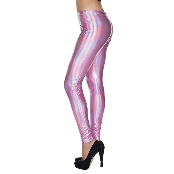 Kostüm-Zubehör Metallic Leggings pink