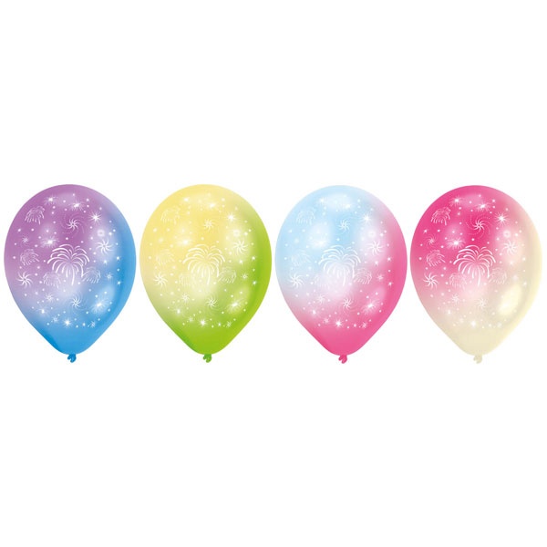 Luftballons LED Feuerwerk 4er