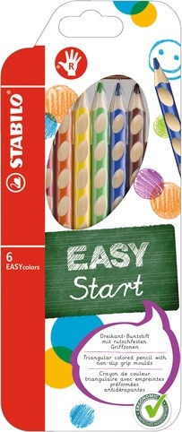 Stabilo EASYcolors Farbstifte für Rechtshänder 6 Stück