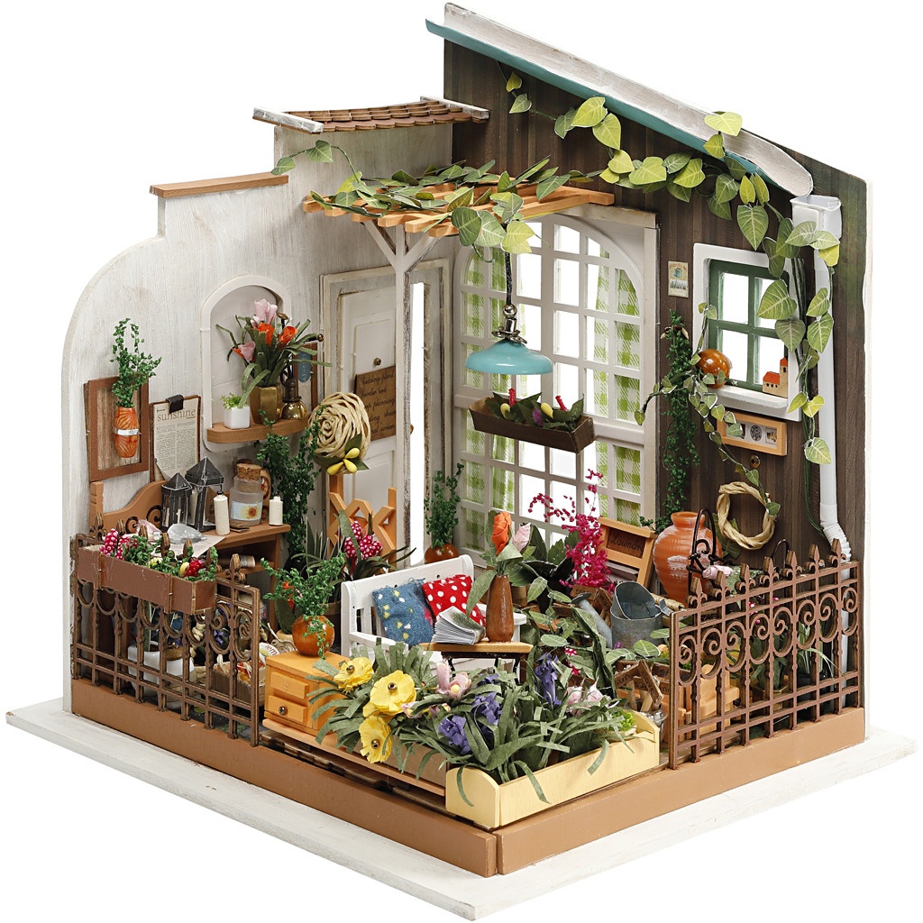 Bastelset DIY Miniatur-Zimmer Garten