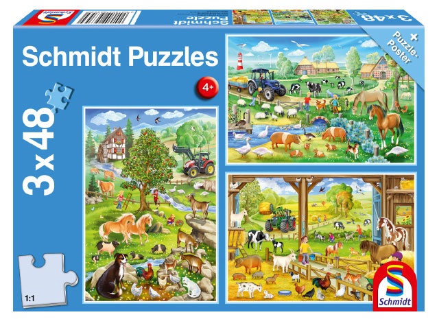 Schmidt Spiele Puzzle 56353 - Bauernhof