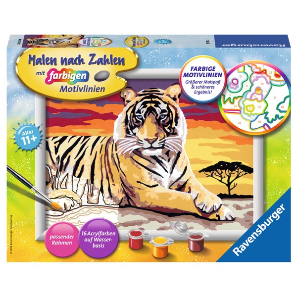 Ravensburger Malen nach Zahlen Majestätischer Tiger