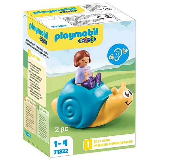Playmobil 71322 1.2.3 Schaukelschnecke mit Rasselfunktion