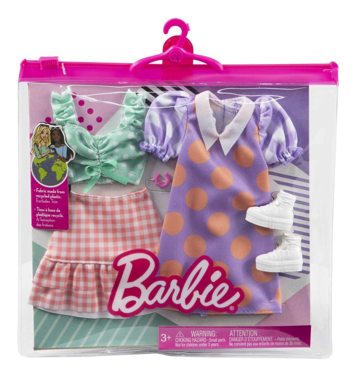 MATTEL Barbie Moden - 2 Outfits und 2 Accessoires für Barbie