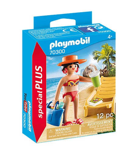 Playmobil 70300 special Plus Urlauberin mit Liegestuhl