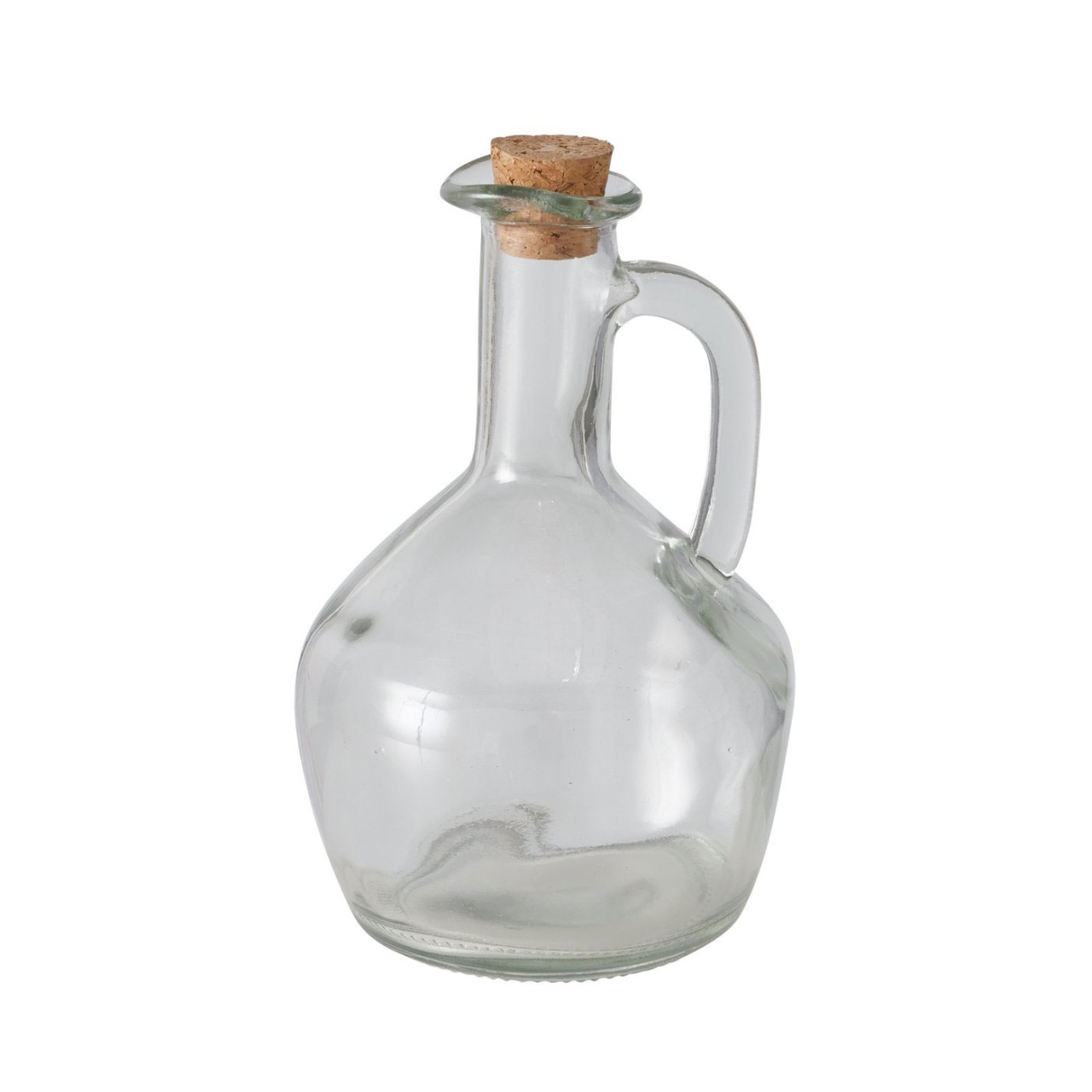 Krug Flasche Olio kleiner Korken klarglas H 16cm