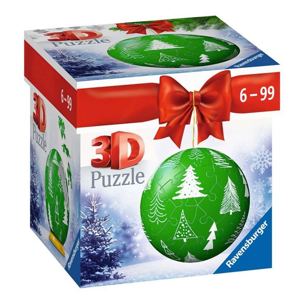 Ravensburger 3D Puzzle-Ball Weihnachtskugel Tannenbaum