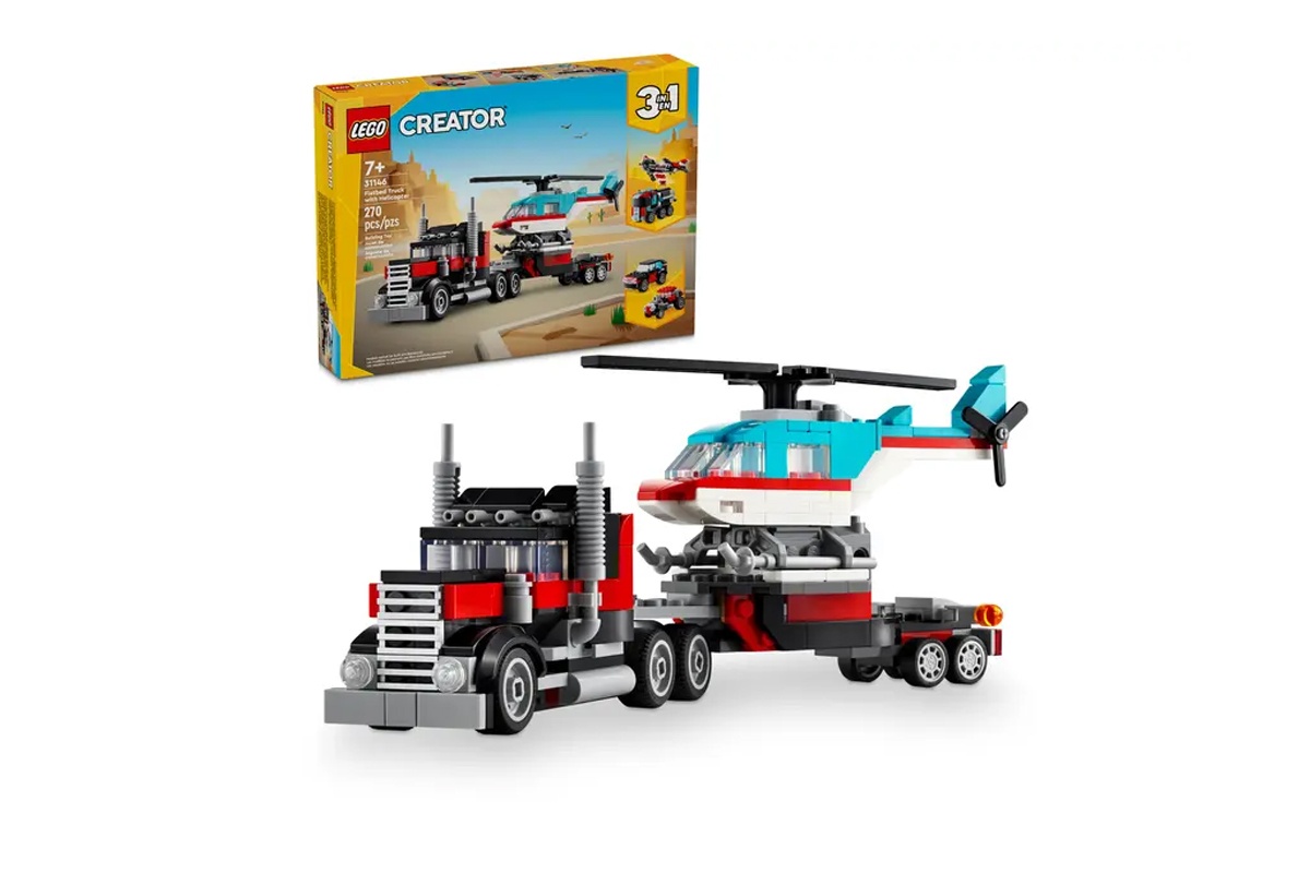 Lego Creator 31146 Tieflader mit Hubschrauber