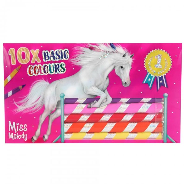 Miss Melody Buntstift-Set 10 Basic Farben