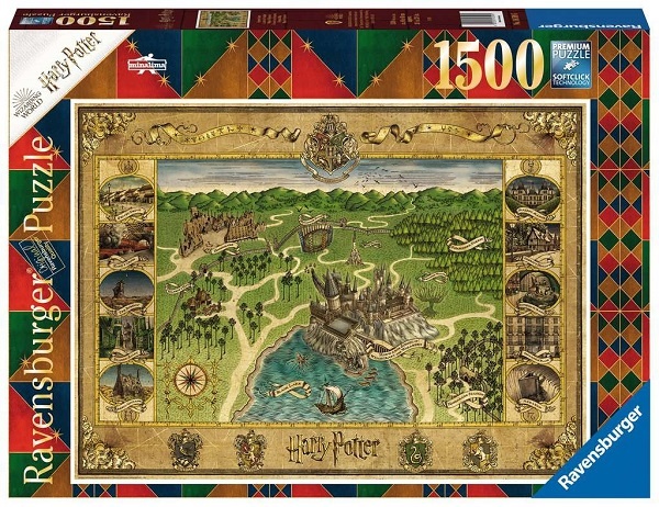 Ravensburger Puzzle Harry Potter Hogwarts Karte 1500 Teile