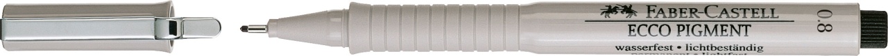 Faber Castell Tintenschreiber Ecco Pigment 0,8 mm schwarz