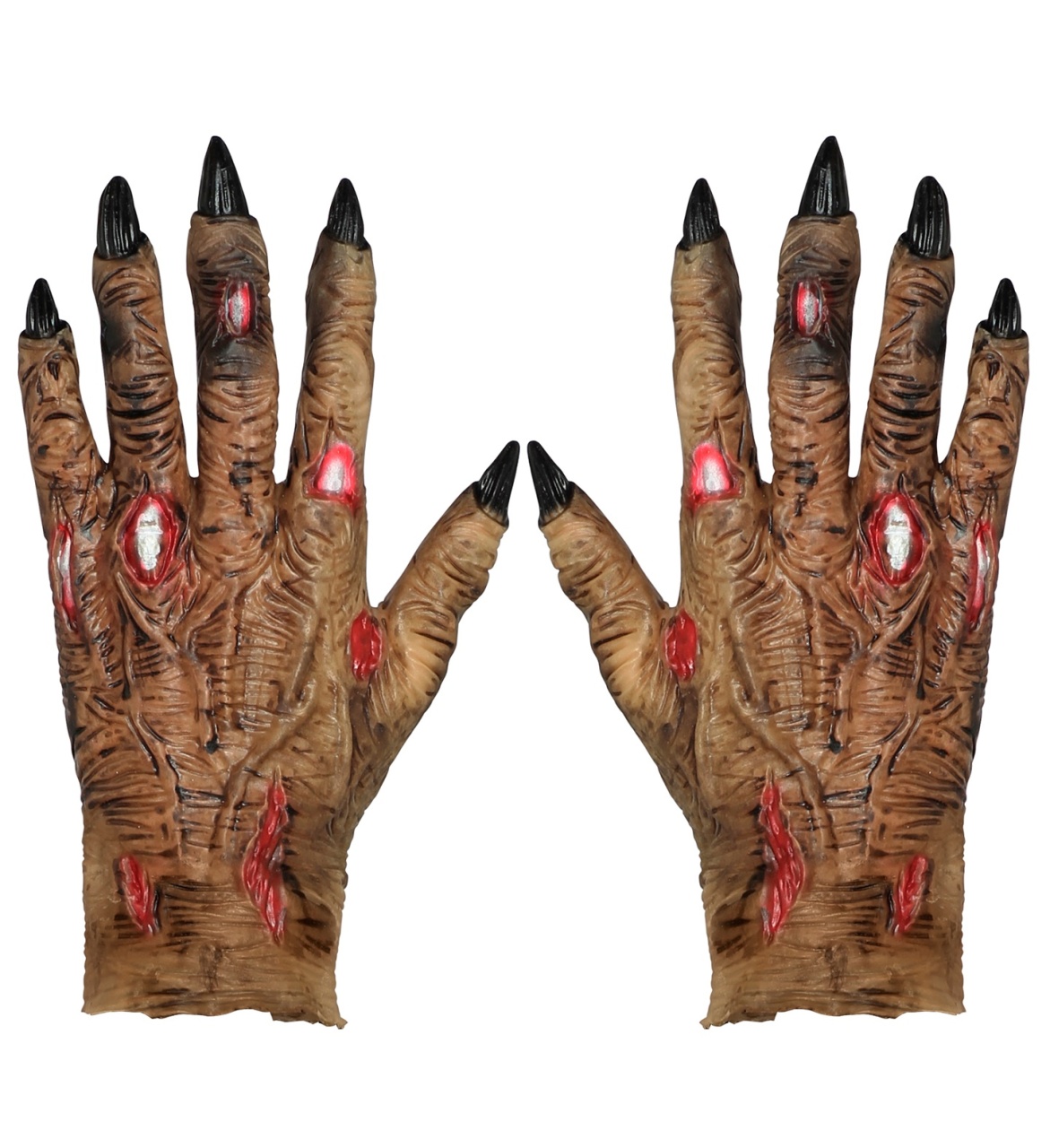 Kostüm Zubehör Handschuhe Zombie Horror Grusel one size