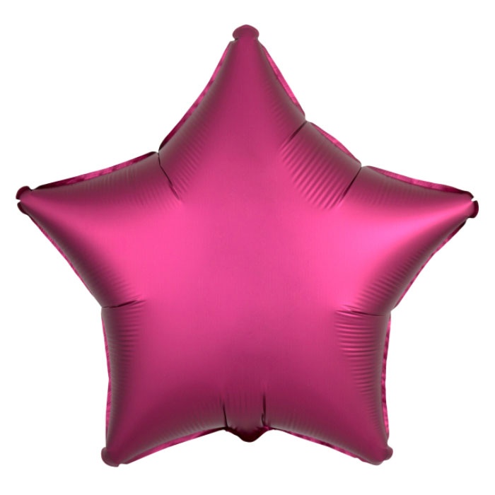 Amscan Folienballon Silk Lustre Pomegranate Star 43 cm