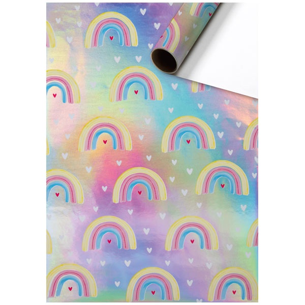 Geschenkpapier Chilly mit Regenbogen 150 x 70 cm