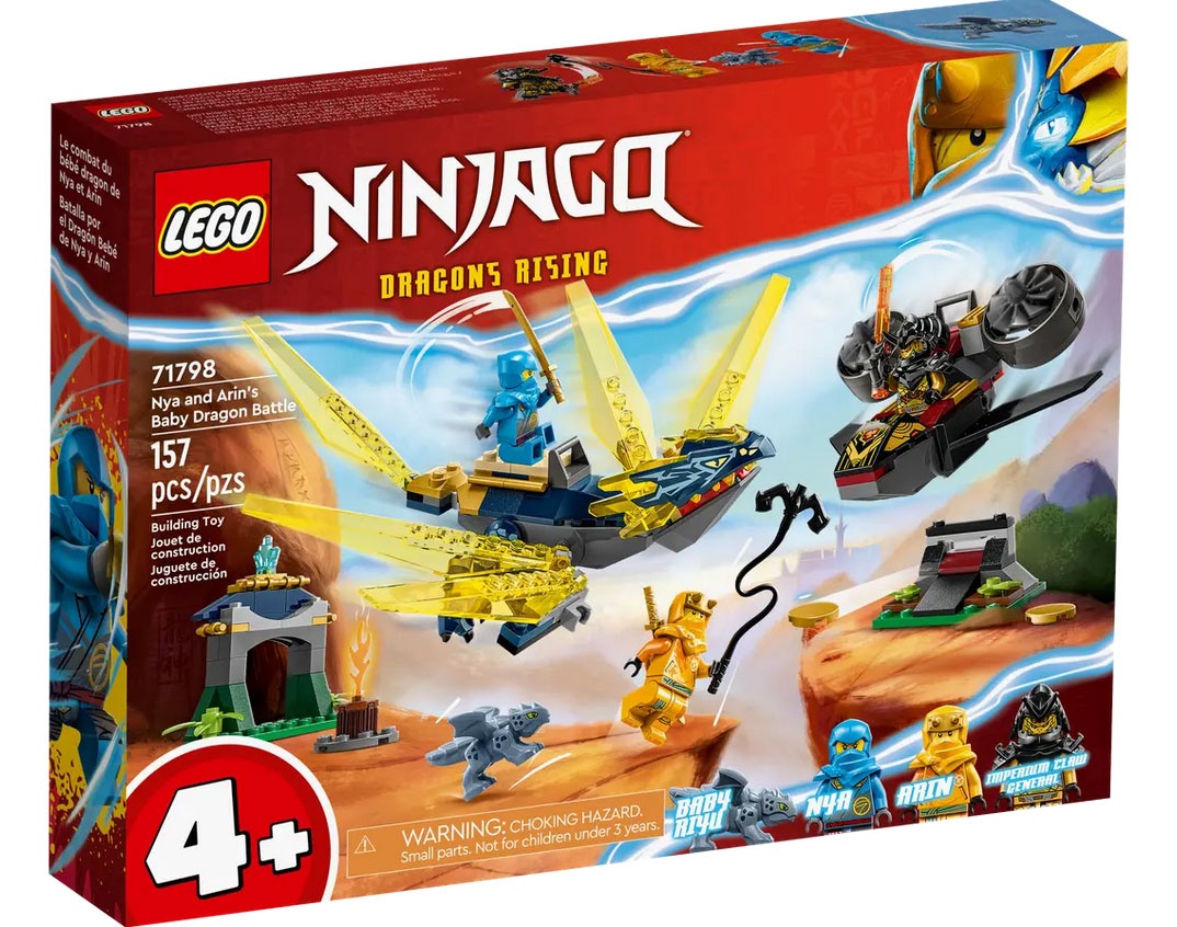 Lego Ninjago 71798 Duell zwischen Nya und Arins Babydrachen