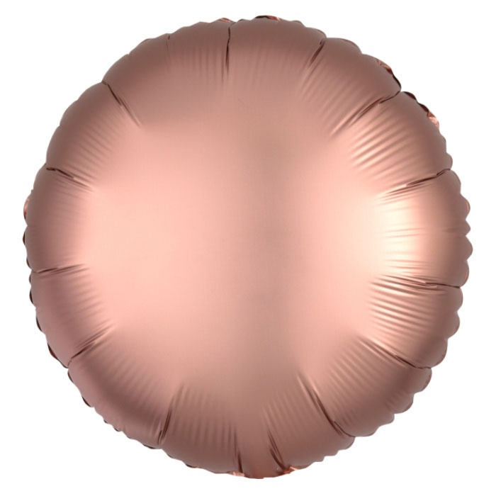 Amscan Folienballon Silk Lustre Rund Kupfer 43 cm