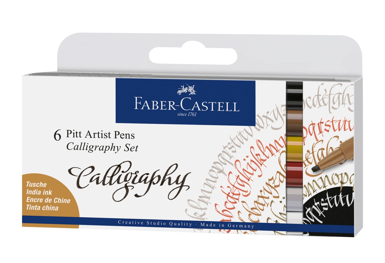 Faber Castell Tuschestrift Pitt Artist Pen C 6er Etui