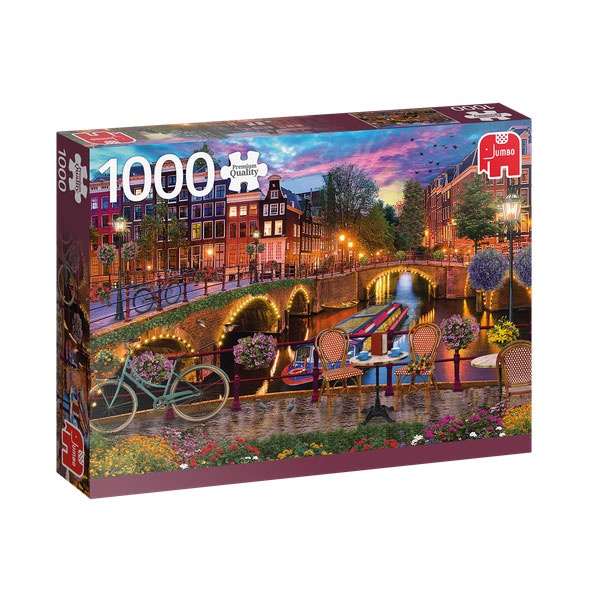 Jumbo Puzzle Premium Die Grachten von Amsterdam 1000 Teile