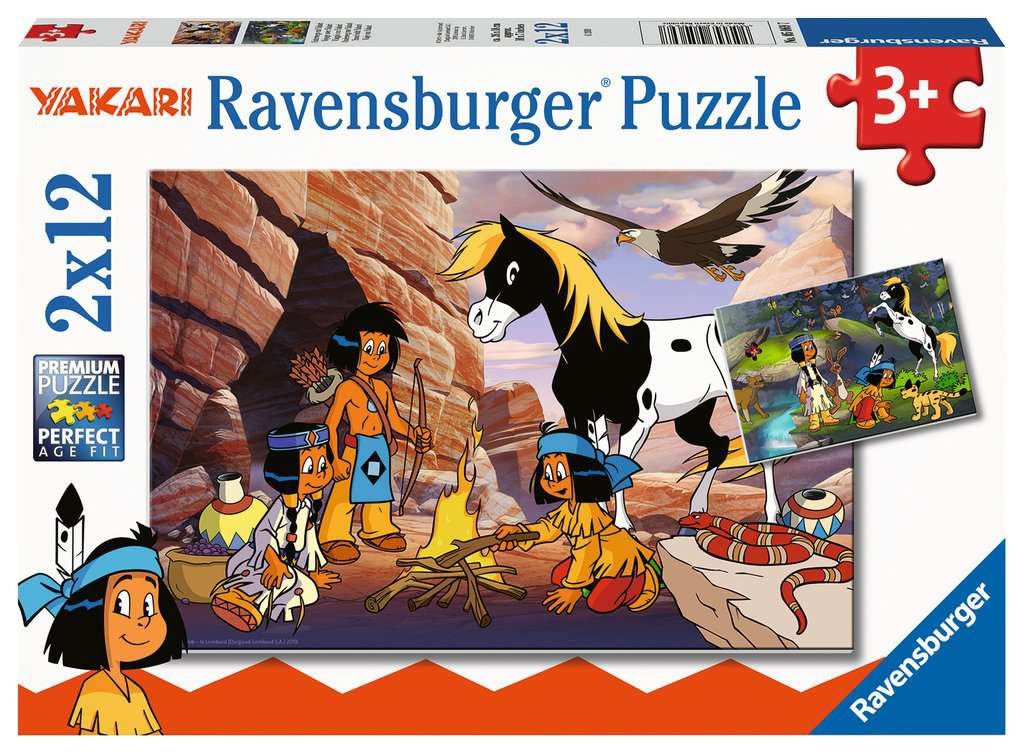 Ravensburger Puzzle Unterwegs mit Yakari 2 x 12 Teile