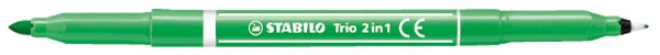 Stabilo Fasermaler Fineliner Trio 2 in1 hellgrün