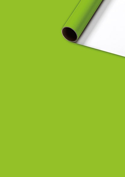 Geschenkpapier-Rolle Uni Plain hellgrün 70 x 200 cm