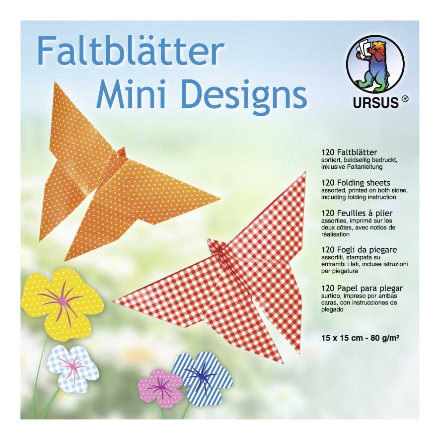 Faltblätter Mini Designs 15 x 15 cm