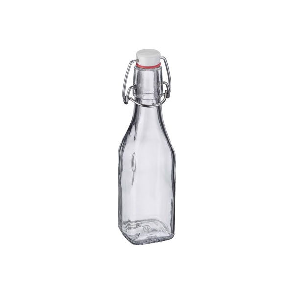 Bügelverschlussflasche eckig 250 ml
