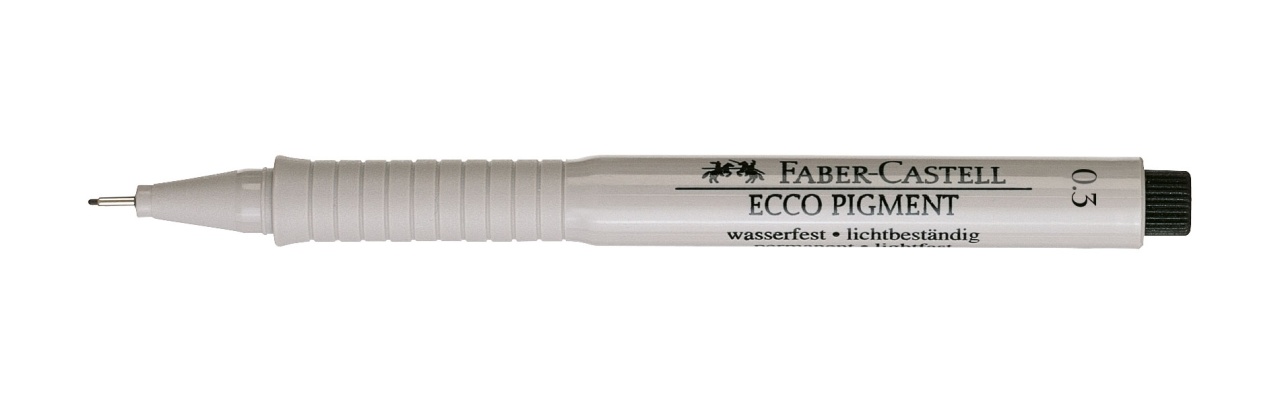 Faber Castell Tintenschreiber Ecco Pigment 0,3mm schwarz