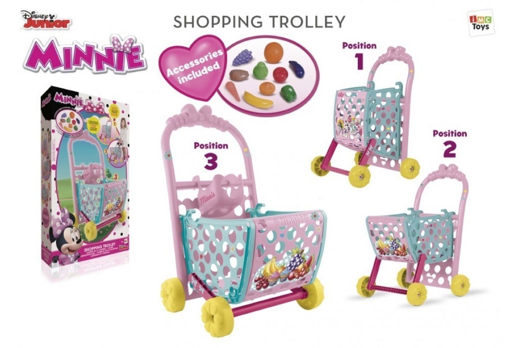 Minnie Mouse Einkaufswagen mit Zubehör Shopping Trolley