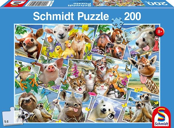Schmidt Spiele Puzzle Tierische Selfies 200 Teile