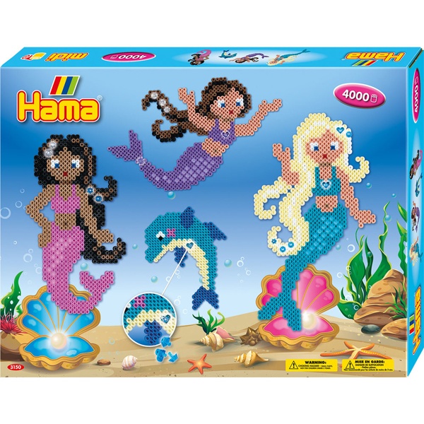 Hama Bügelperlen-Set Meerjungfrauen